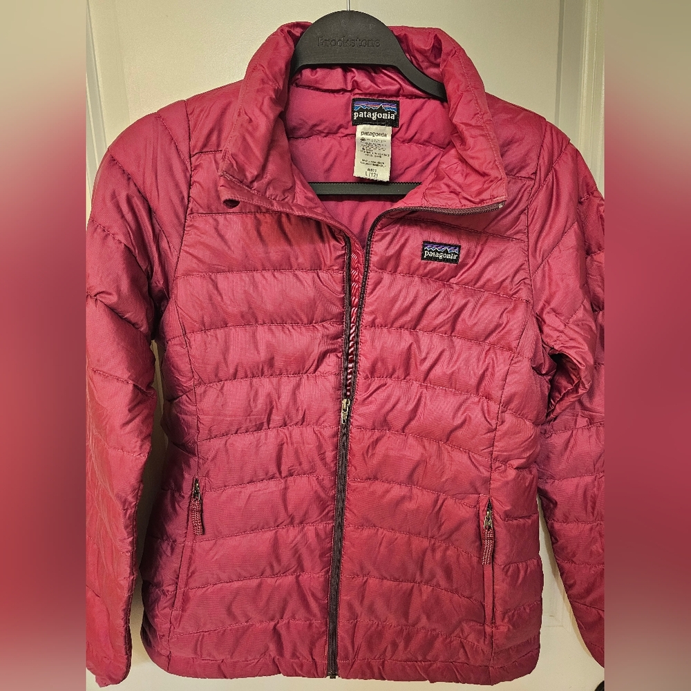 Patagonia Girl's Violet-Red Down Puffer Jacket